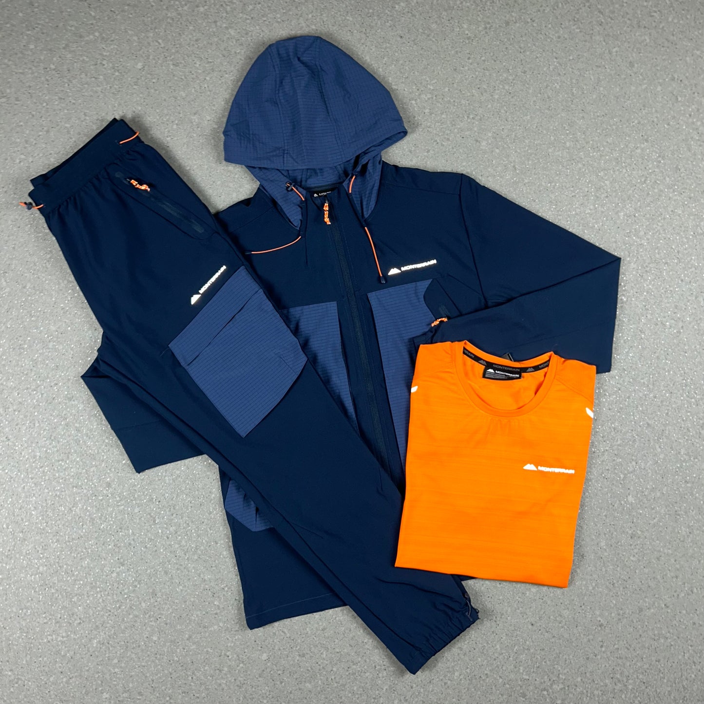 MONTERRAIN DISTRICT TRACKSUIT NAVY/ORANGE