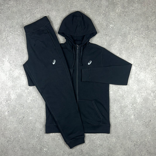 ASICS CLUB FLEECE TRACKSUIT BLACK
