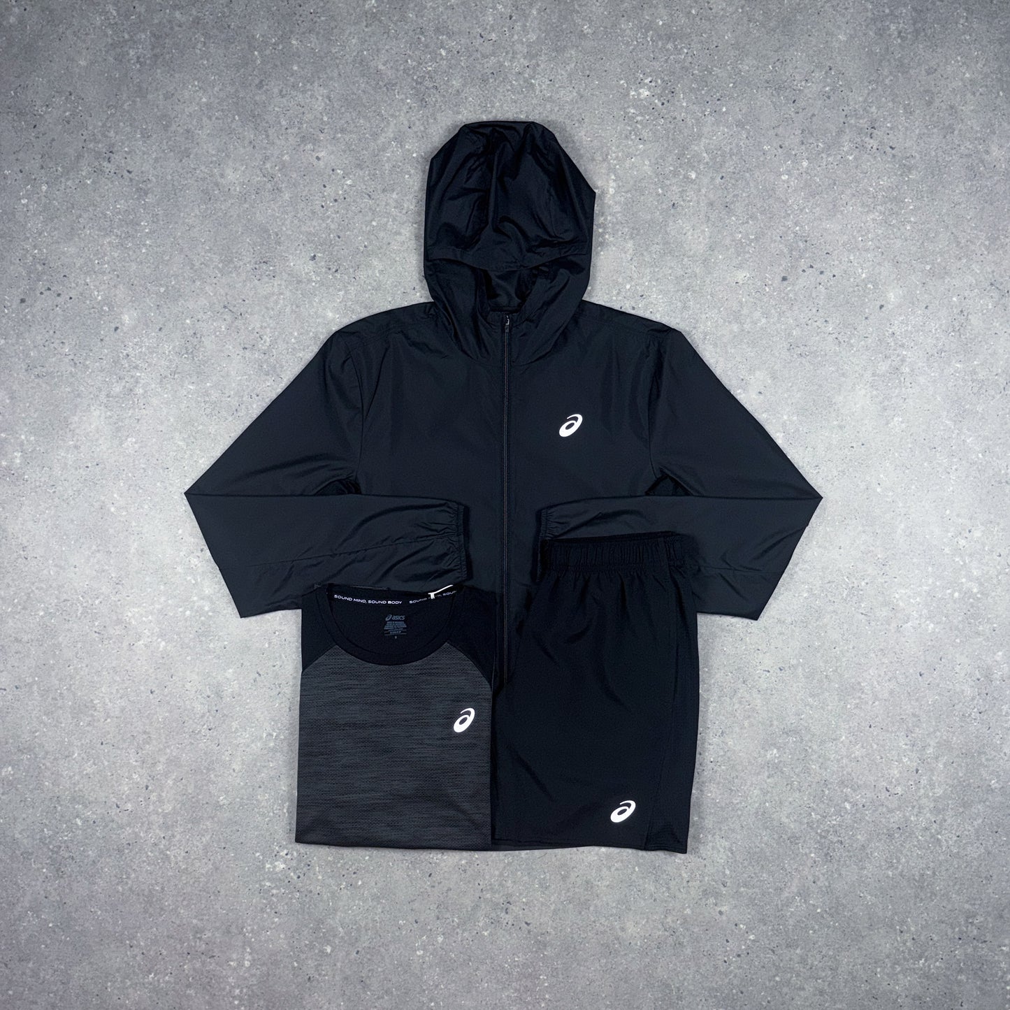 ASICS CORE WINDRUNNER JACKET BUNDLE BLACK