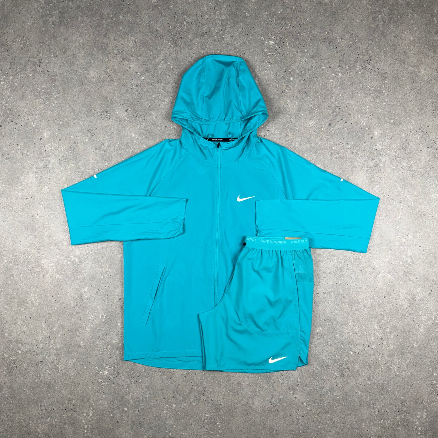 NIKE REPEL WINDRUNNER JACKET SHORTS SET DUSTY CACTUS