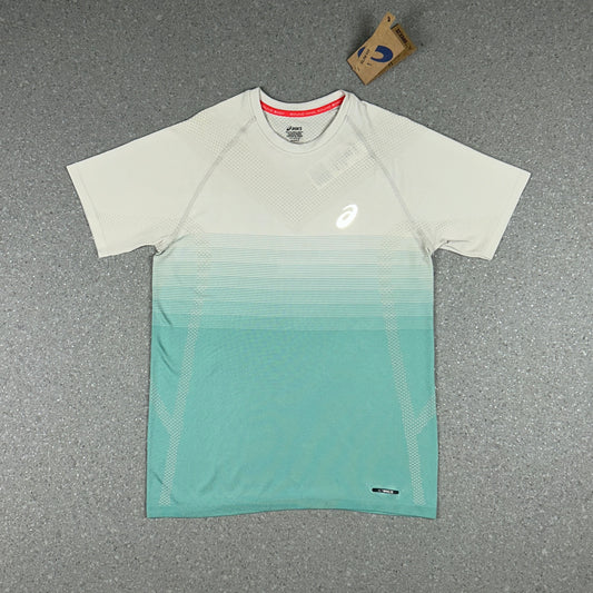 ASICS SEAMLESS T-SHIRT WHITE/LIGHT GREEN