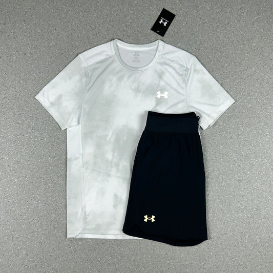 UNDER ARMOUR SHORTS SET WHITE SMOKE