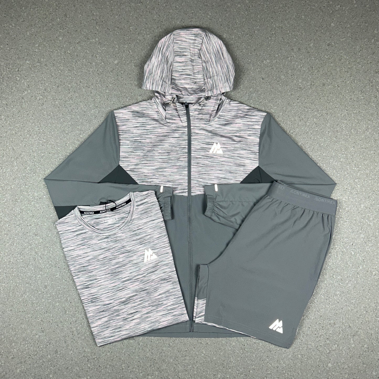 MONTIREX TRAIL JACKET TRI SET GREY/LIGHT PINK