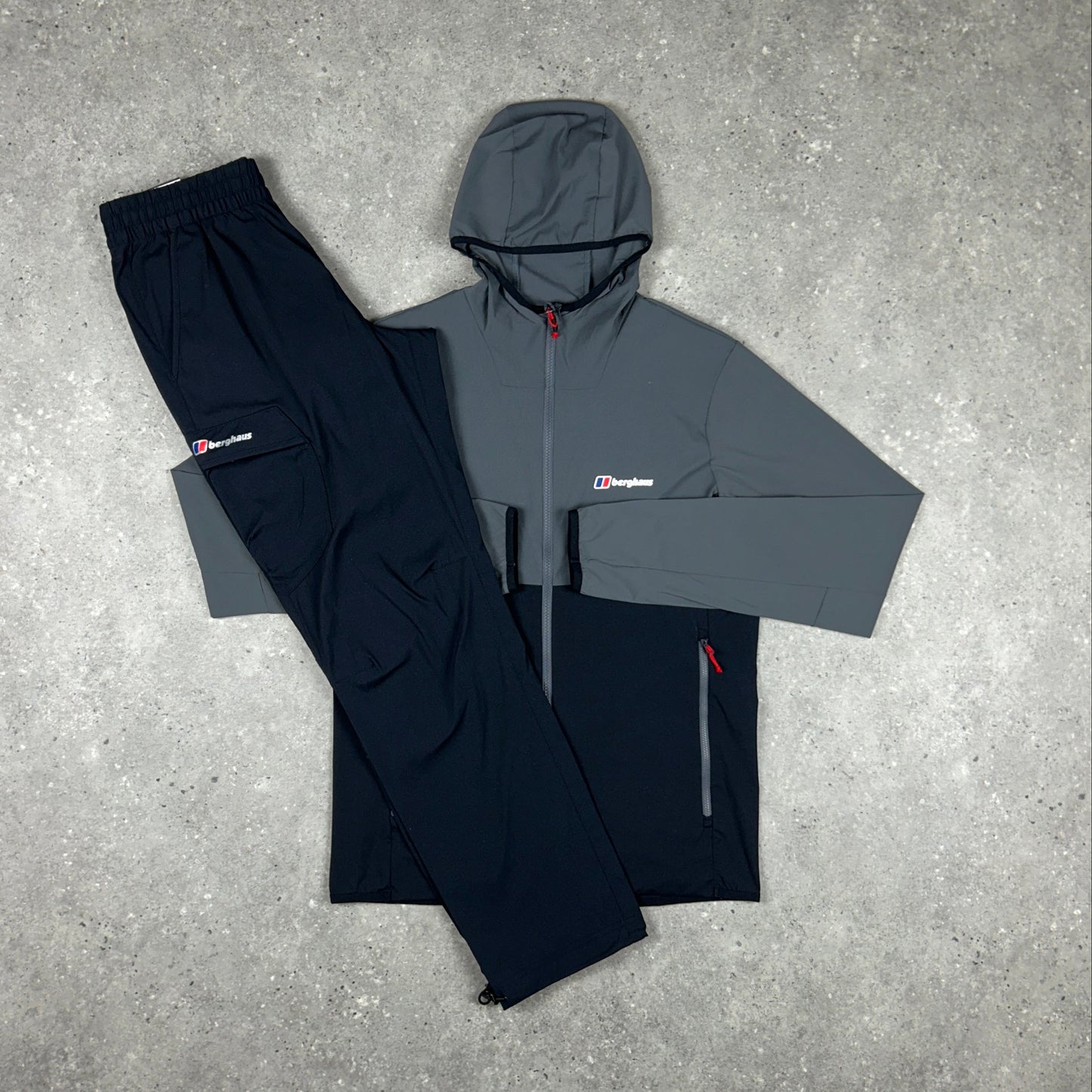 BERGHAUS WOVEN TRACKSUIT BLACK/GREY