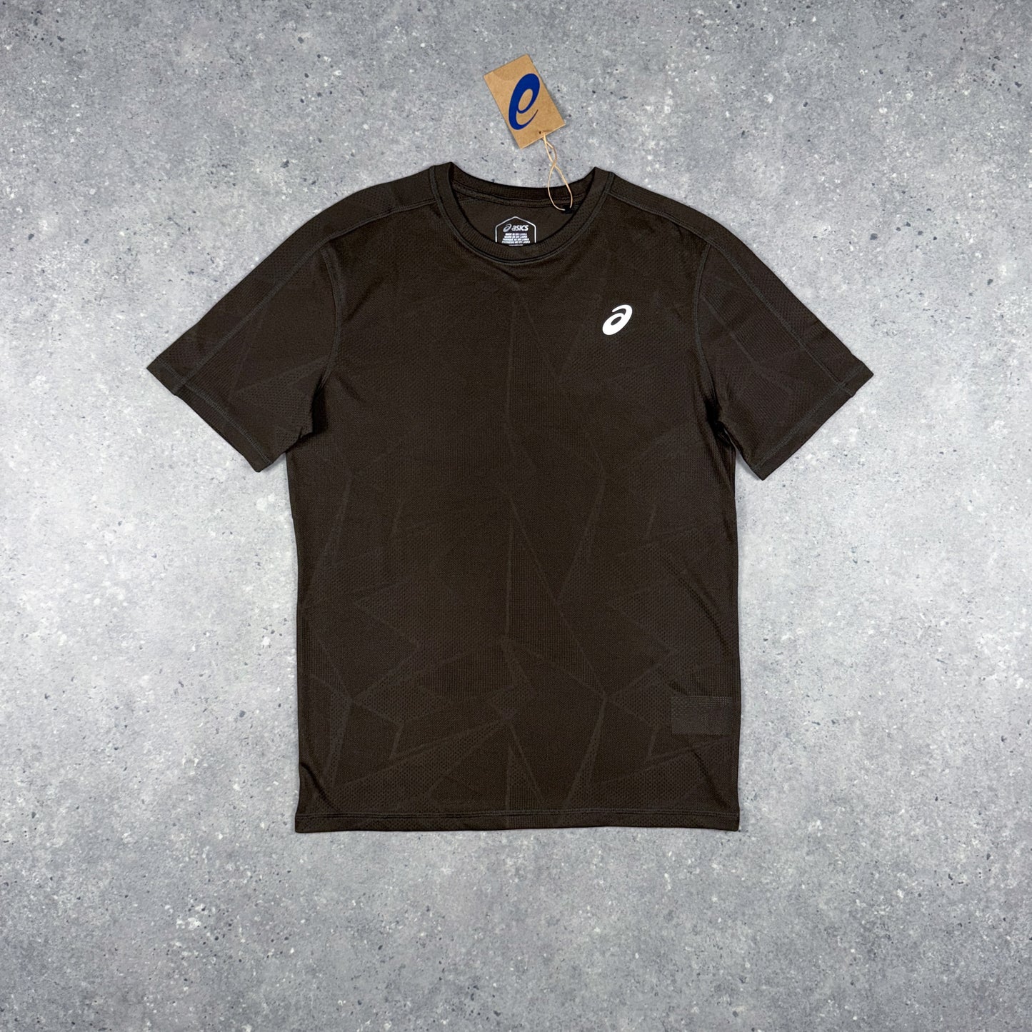 ASICS JACQUARD T-SHIRT BROWN