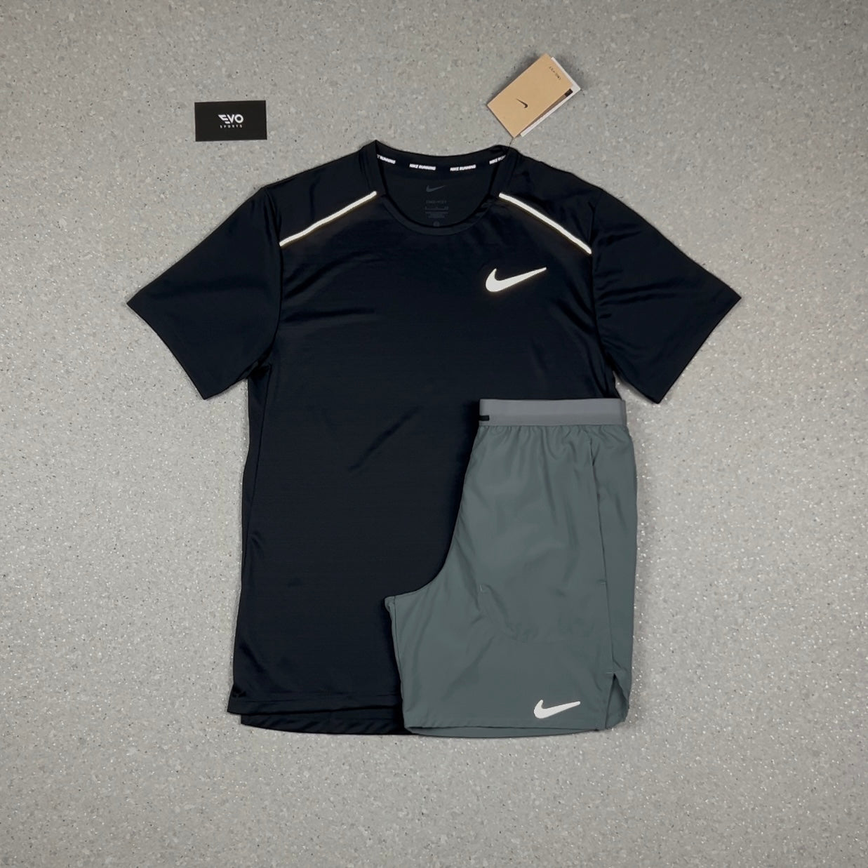 NIKE 1.0 MILER T-SHIRT BLACK