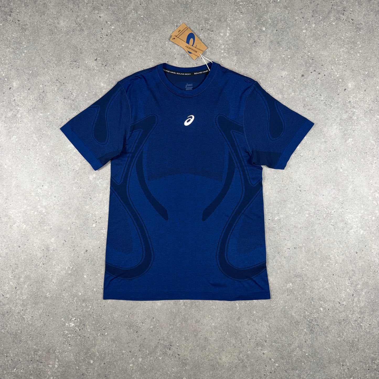 ASICS SEAMLESS T-SHIRT MIDNIGHT NAVY