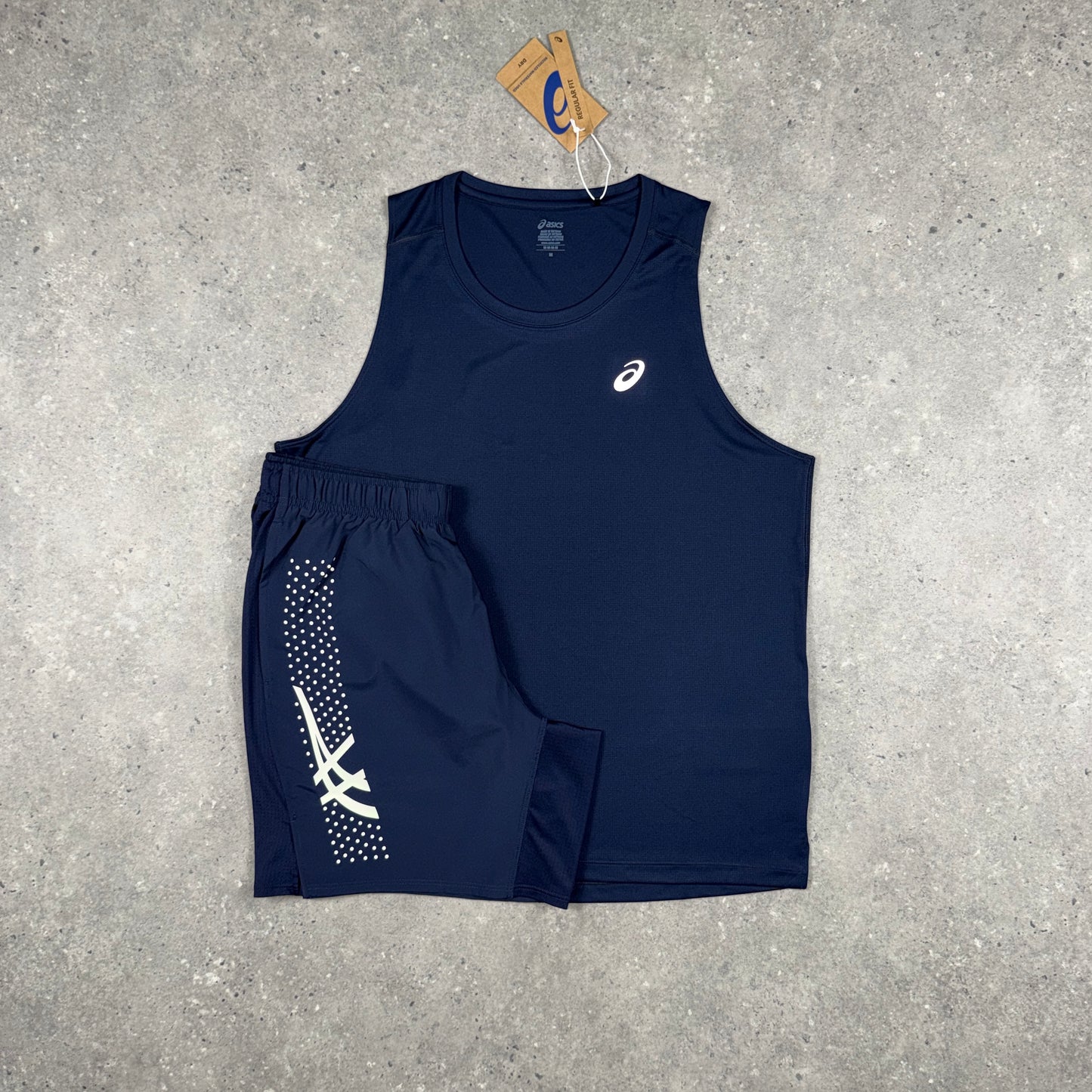 ASICS VEST SHORTS SET MIDNIGHT