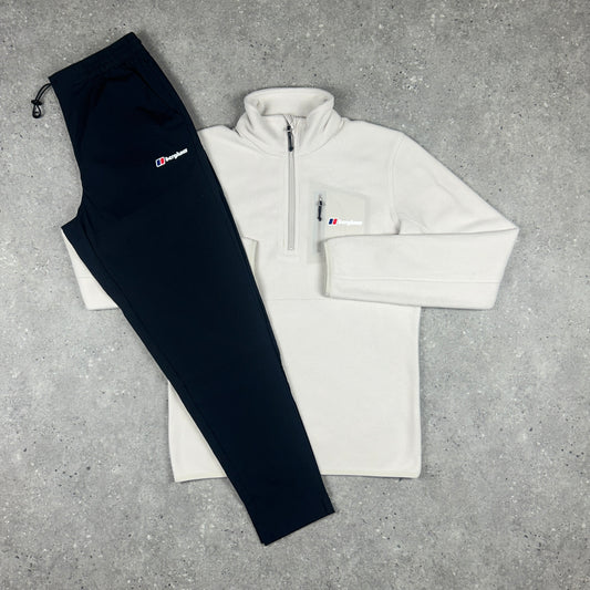 BERGHAUS 1/4 ZIP FLEECE SET BEIGE/BLACK