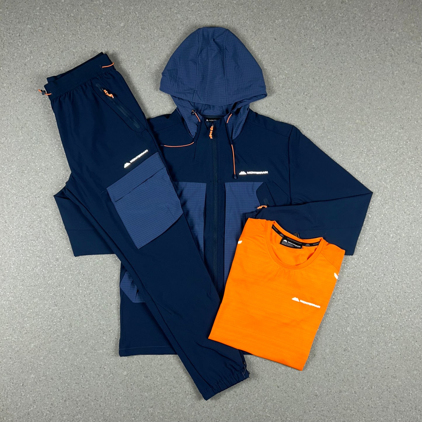 MONTERRAIN DISTRICT TRACKSUIT BUNDLE NAVY/ORANGE