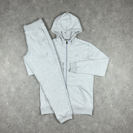 ASICS CLUB FLEECE TRACKSUIT GREY