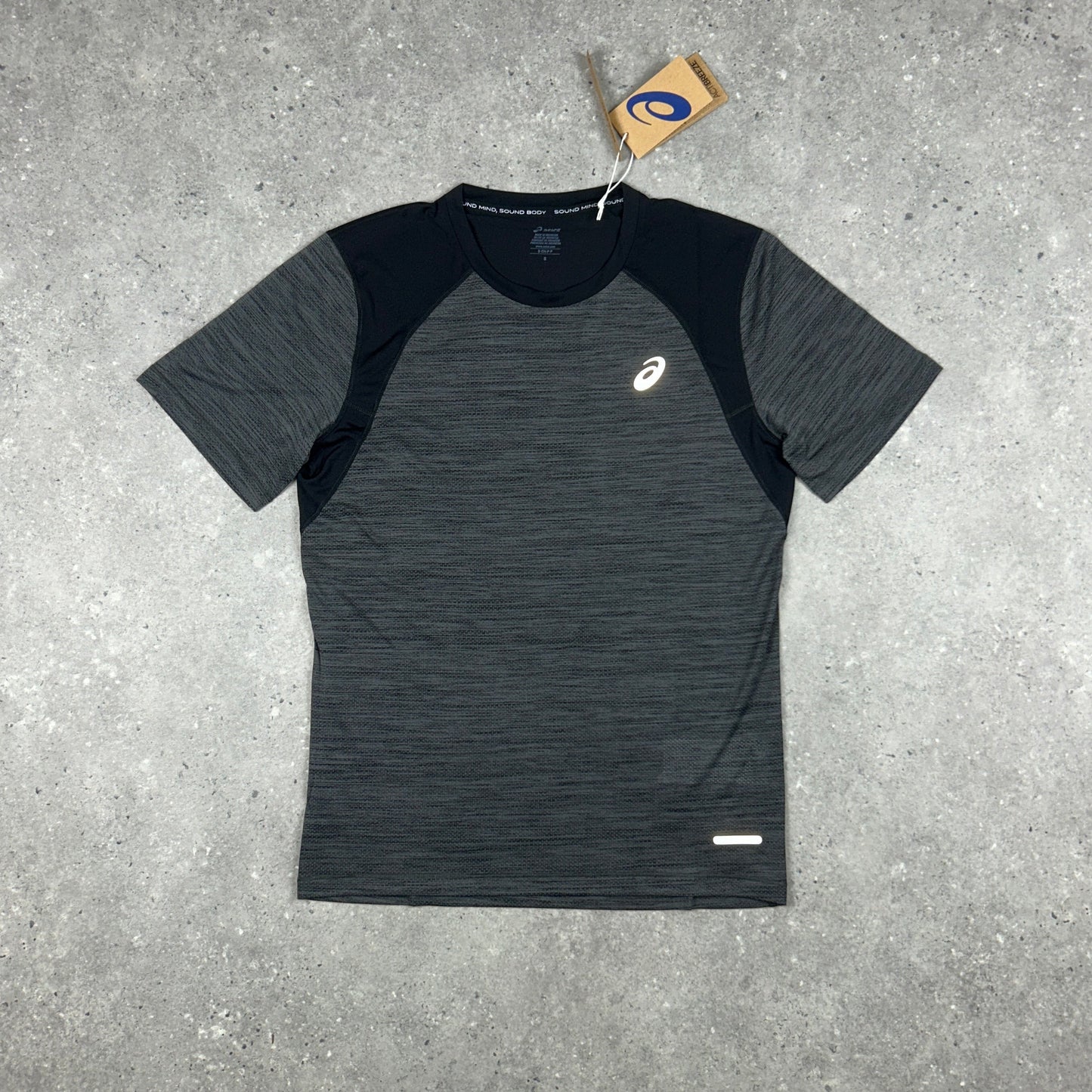 ASICS ROAD T-SHIRT BLACK/GREY