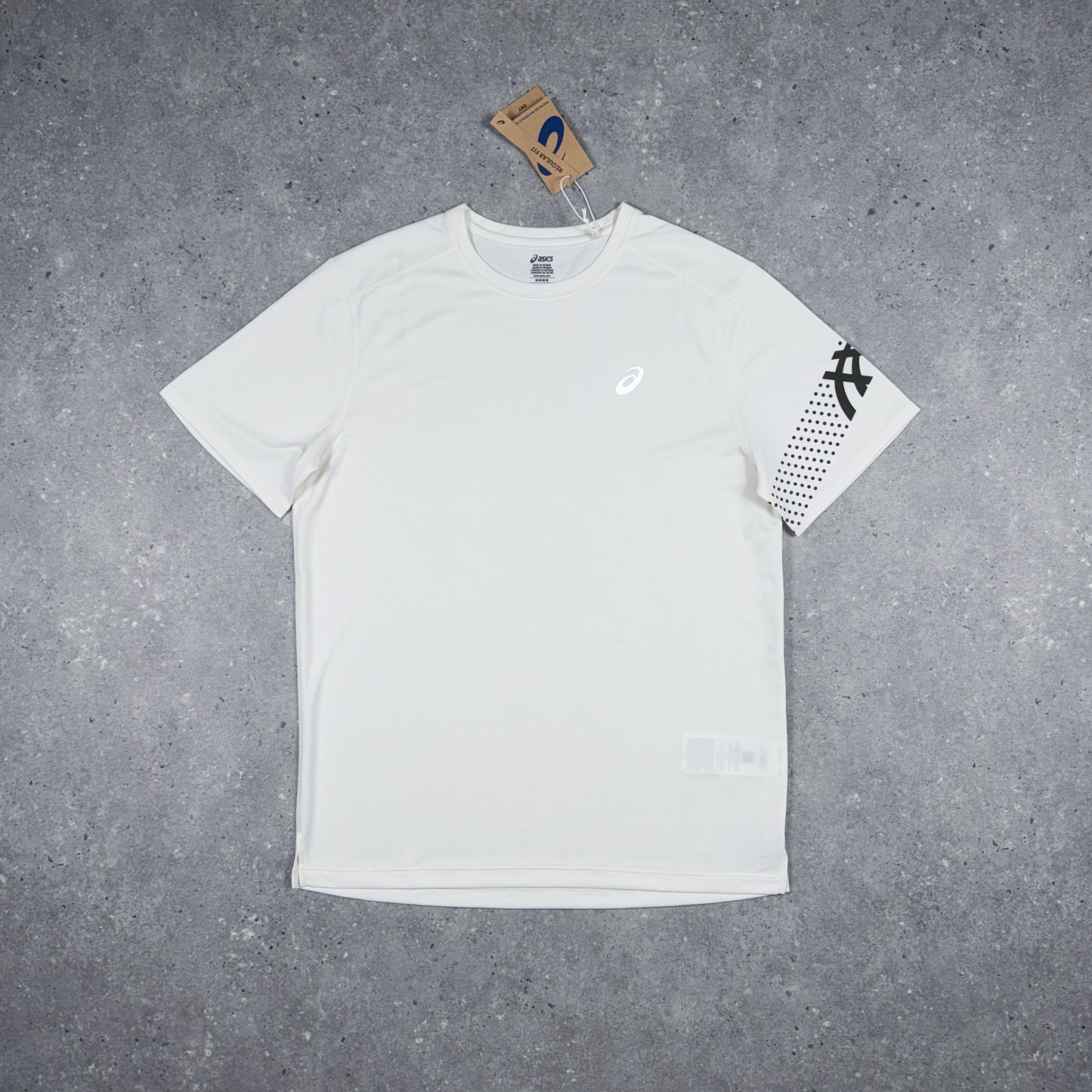 ASICS ICON T-SHIRT CREAM/BROWN STONE