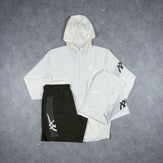 ASICS ICON JACKET BUNDLE CREAM/BROWN STONE