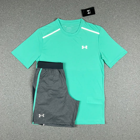 UNDER ARMOUR TECH SET MINT/GREY