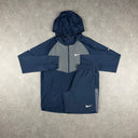 NIKE REPEL WINDRUNNER JACKET SHORTS SET NAVY / GREY