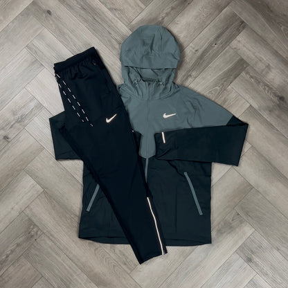 NIKE UV WINDRUNNER BLACK/GREY & NIKE PHENOM ELITE BOTTOMS BLACK SET