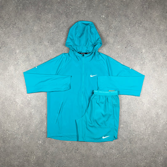 NIKE REPEL WINDRUNNER JACKET SHORTS SET DUSTY CACTUS