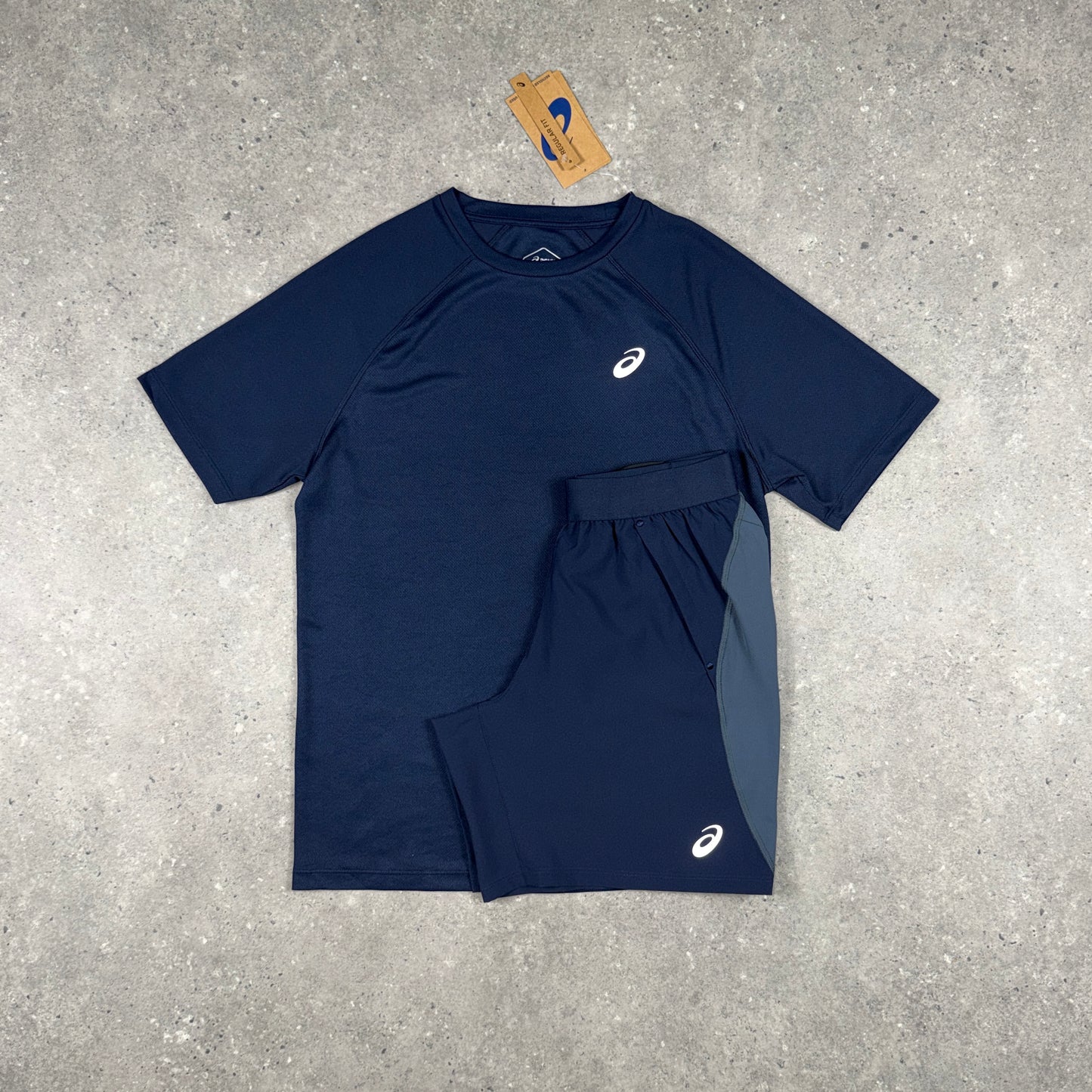 ASICS CORE T-SHIRT SHORTS SET MIDNIGHT NAVY
