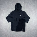 ASICS CORE WINDRUNNER JACKET SHORTS SET BLACK