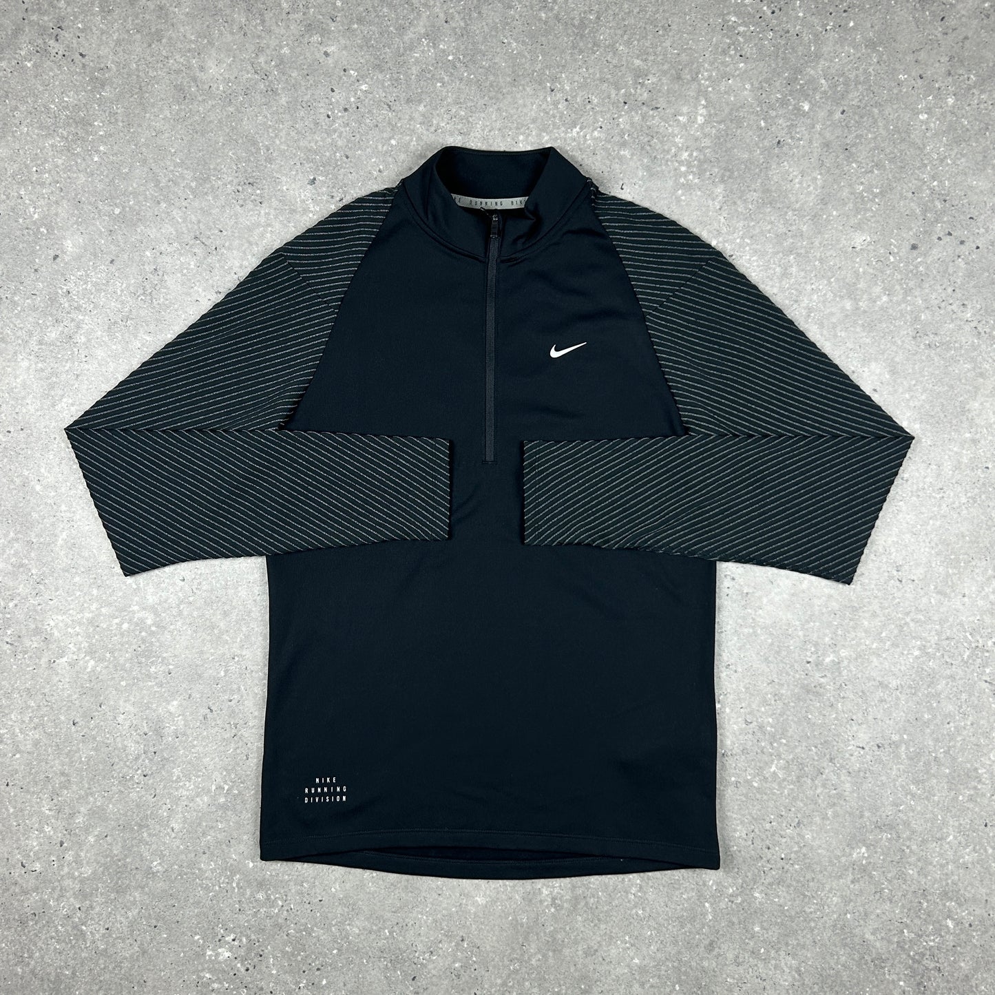 NIKE ELEMENT 1/4 ZIP REFLECTIVE BLACK