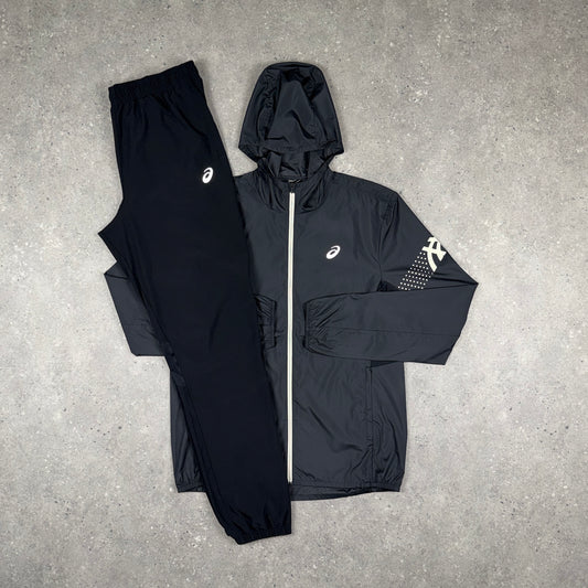 ASICS ICON JACKET CORE PANTS SET BLACK
