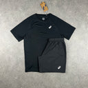 ASICS CORE T-SHIRT SHORTS SET GRAPHITE GREY