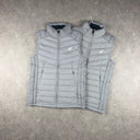 ASICS PUFFER GILET PANTS SET GREY