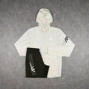 ASICS ICON JACKET SHORTS SET CREAM/BROWN STONE