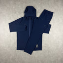 ASICS WATERPROOF ELASTIC WOVEN TRACKSUIT NAVY