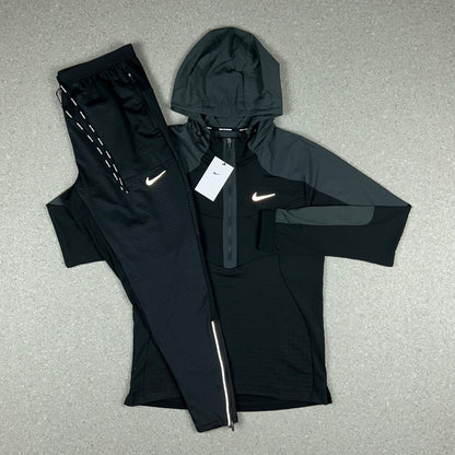 NIKE THERMAL ZIP BLACK & NIKE PHENOM BOTTOMS SET
