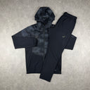 ASICS DISTORTED JACKET PANTS SET BLACK