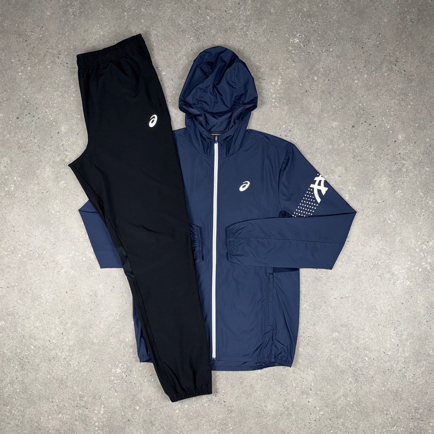 ASICS ICON JACKET PANTS SET MIDNIGHT NAVY