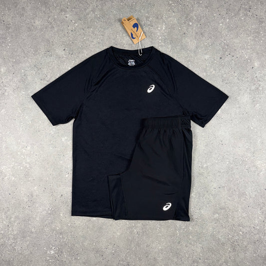 ASICS CORE T-SHIRT SHORTS SET BLACK
