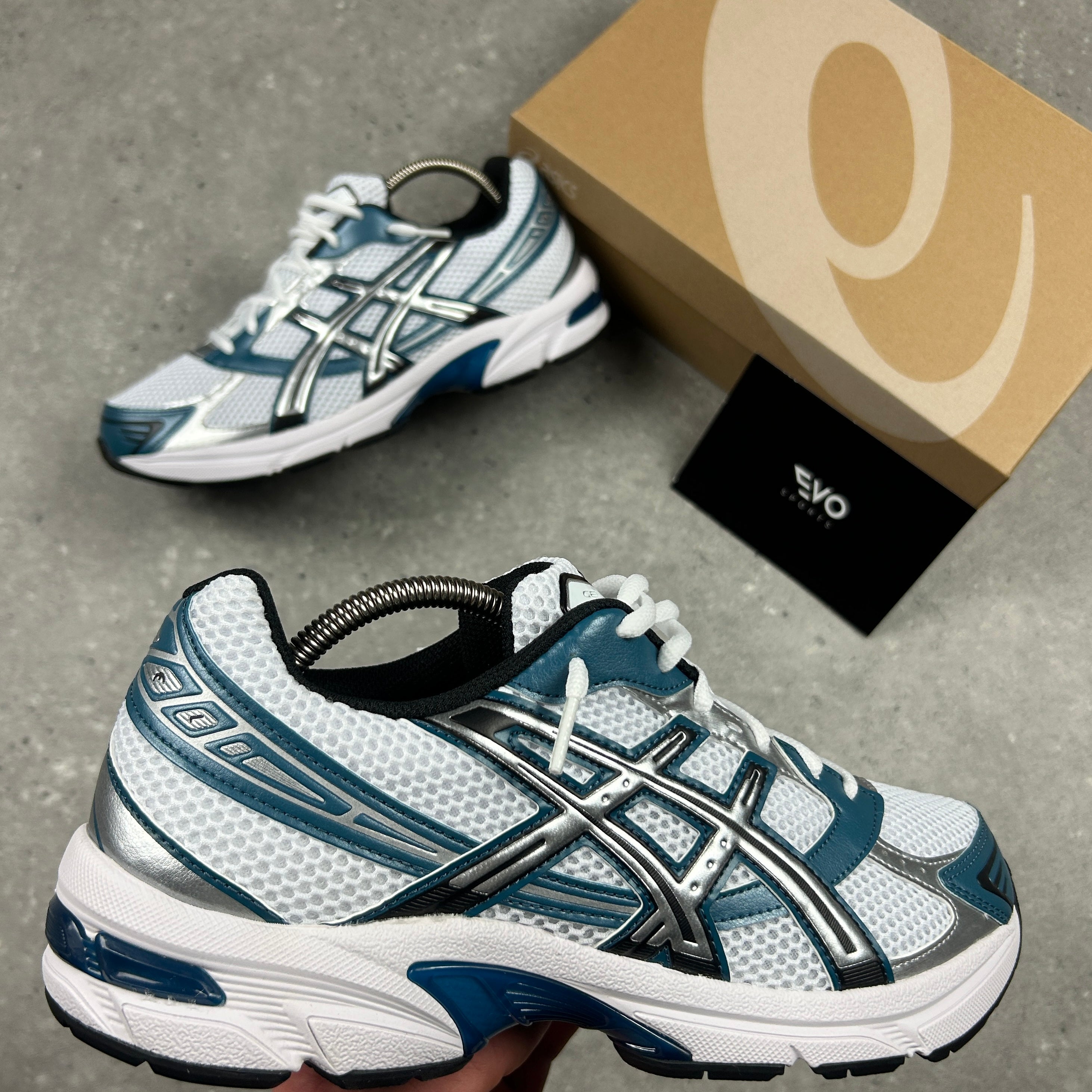 ASICS GEL 1130 WHITE/RESTFUL TEAL – Evosportsuk