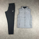 ASICS PUFFER GILET PANTS SET GREY