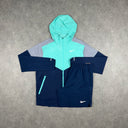 NIKE WINDRUNNER JACKET SHORTS SET TURQUOISE/MIDNIGHT NAVY