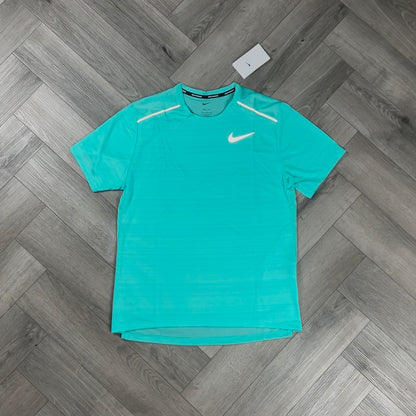 NIKE MILER T-SHIRT TURQUOISE & NIKE FLEX STRIDE SHORTS 7” BLACK