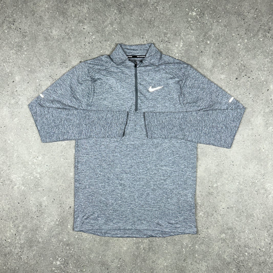 NIKE ELEMENT 1/4 ZIP TOP GREY