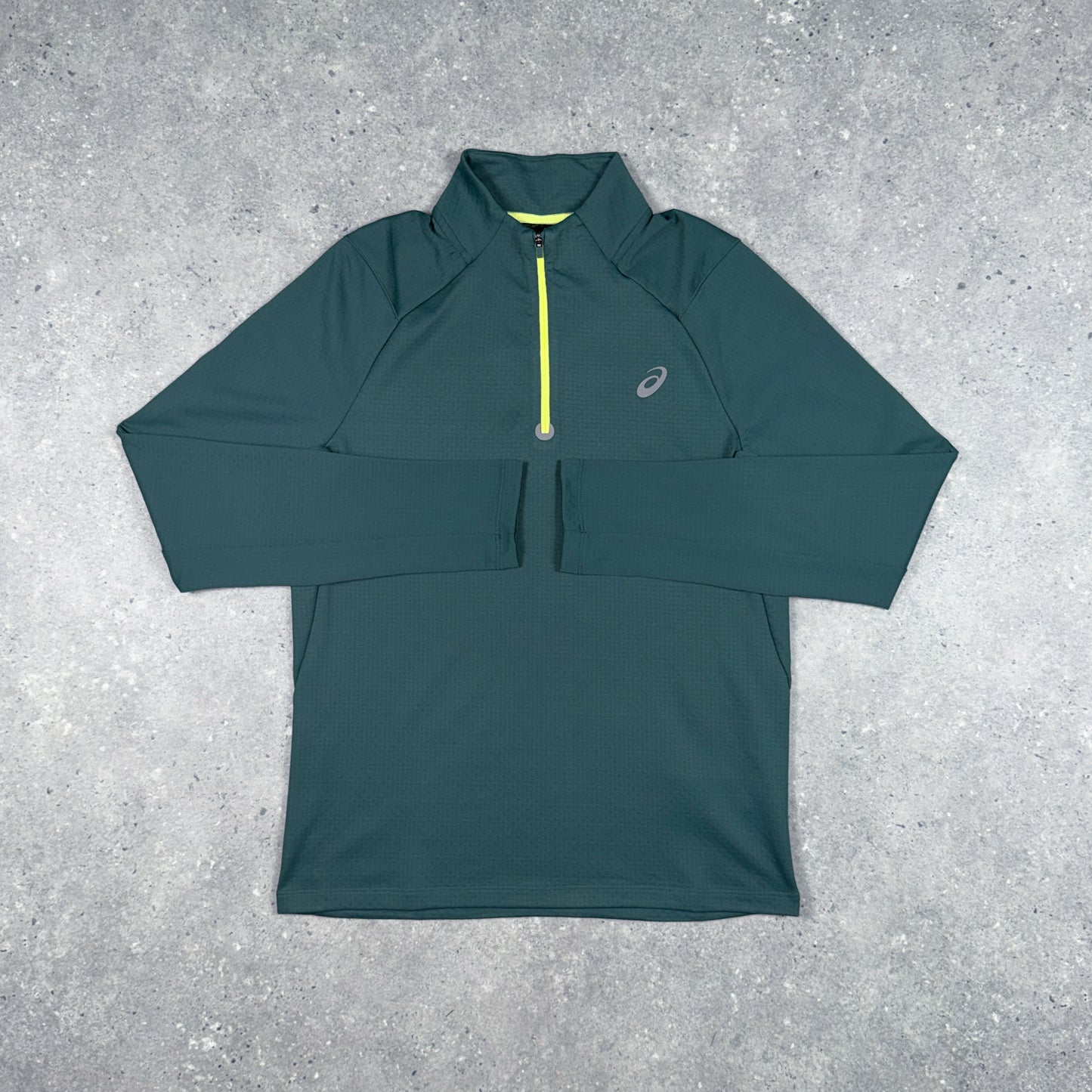 ASICS THERMA 1/4 ZIP FOREST GREEN