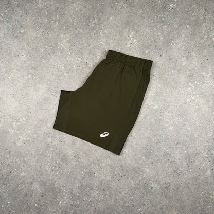ASICS ICON SHORTS BROWN STONE