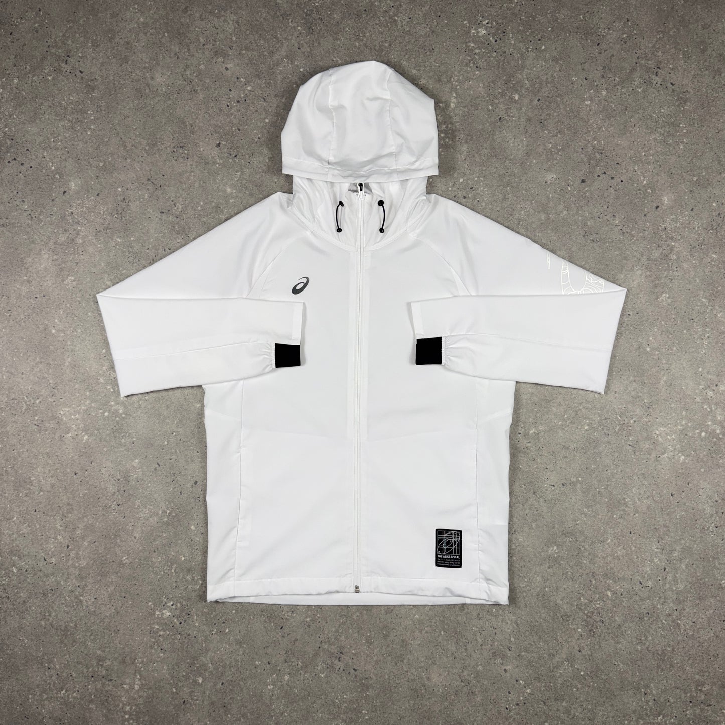 ASICS SPIRAL WINDRUNNER JACKET WHITE