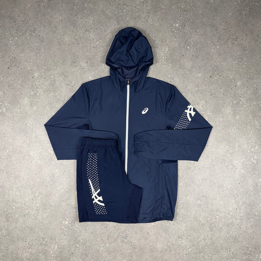 ASICS ICON JACKET SHORTS SET MIDNIGHT NAVY