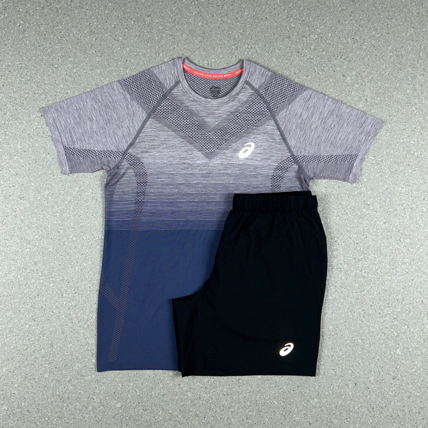 ASICS SEAMLESS SET LAVENDAR/BLACK