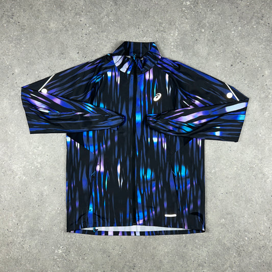 ASICS ROAD JACKET BLACK/PURPLE