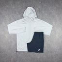 ASICS CORE JACKET SHORTS SET ICE WHITE/GREY