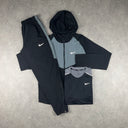 NIKE REPEL WINDRUNNER JACKET PANTS BUNDLE BLACK / GREY