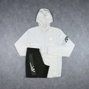 ASICS ICON JACKET SHORTS SET CREAM/BROWN STONE