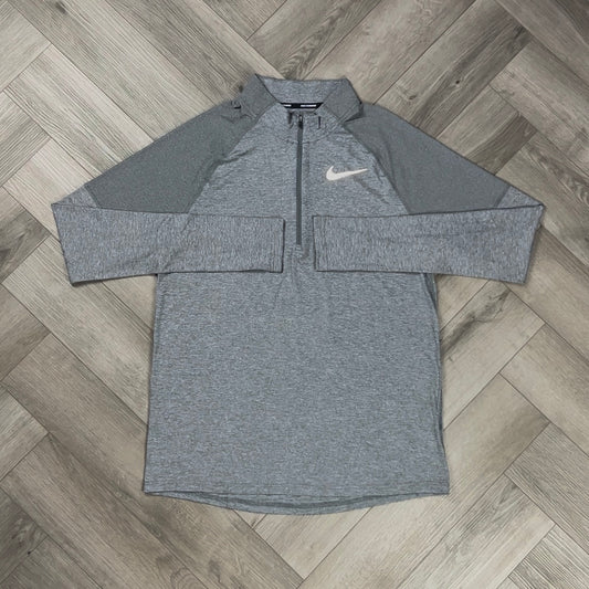 NIKE ELEMENT 1/4 ZIP GREY