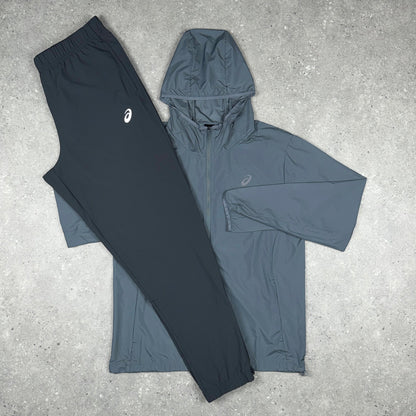 ASICS CORE WOVEN JACKET & CORE PANTS GREY